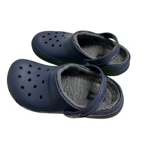 Classic lined clog k navy/charcoal Juniors size J3